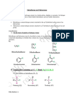 Haloalkanes and Haloarenes Notes