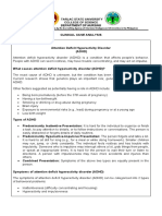 Clinical Case Analysis Adhd