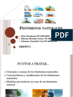 Grupo 1 Fenomenos Naturales, Caracteristicas, Clasificacion y Medidas Preventivas