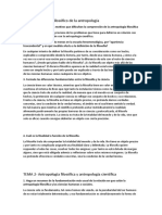 Preguntas Examen Antropología Filosófica 1