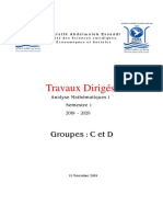 S1 Sci. Eco. TD Analyse Mathématique2021