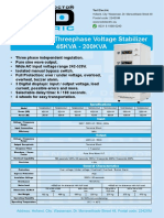 45 200kva Triphase Servomotor Stabilizer