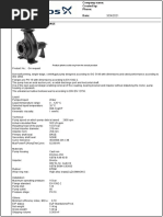 Fire Pump NKG 125-80-250, 500 USGPM @10 Bar