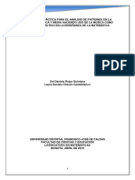 Propuesta Didáctica para El Análisis de Patrones en La