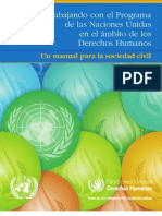 Manual para La Sociedad Civil Sobre Derechos Humanos