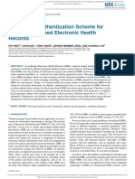 An Ef Cient Authentication Scheme For Blockchain-Based Electronic Health Records