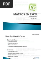 Macros VBA en Excel 2003 y 2007