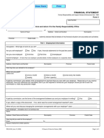 Financial Statement Form