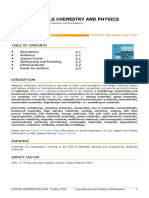 Materials Chemistry and Physics