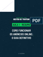 SGT Resumo Aula 1 Como Funcionam Os Anuncios Online