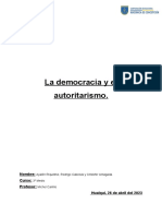 Educación Ciudadana - Democracia y Autoritarismo