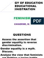 FEMINISM Secondary