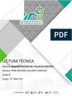 Lectura Técnica Administracion de Taller