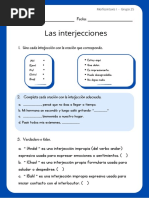 Las Interjecciones