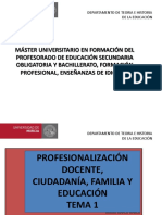 Tema 1 Profesionalizacion Docente