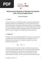 Measuring The Dewpoint of Hydrogen Forming Gas With A Zirconia Oxygen Sensor White Paper v1.0