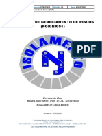 Programa de Gereciamento de Riscos (PGR NR 01) : Base Legal: NR01 Port. D.O.U 12/03/2020