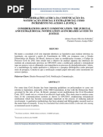 Juvencio, CONSIDERAÇÕES ACERCA DA COMUNICAÇÃO - DA NOTIFICAÇÃO JUDICIAL E EXTRAJUDICIAL COMO INCREMENTO NO ACESSO À JUSTIÇA