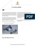 How To Design and Make An E GoKart 2000watt