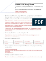 Semester Exam Study Guide KEY