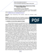 Using Virtual Manufacturing Simulation in 3D Cutting Forces Prediction