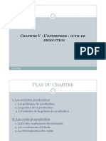 Chapitre 5. L - Entreprise Outil de Production