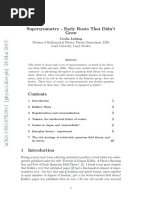 Supersymmetry - Early Roots That Didn't Grow