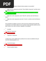 Solid Edge Expert Assembly Exam Questions