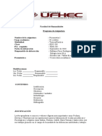 Programa de PSICOMETRIA I