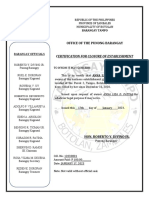 Certificate of Disclosure - ANNA LIZA SARI SARI STORE January 17, 2023