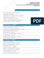 Plan de Estudio para Diseño de Modas