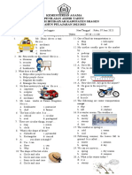 Soal Pat Bahasa Inggris Kelas 5