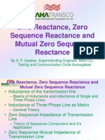 Line Reactance, Zero Sequence Reactance and Mutual Zero Sequence Reactance