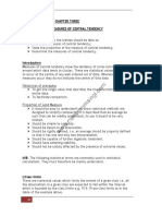 Measures of Central Tendency