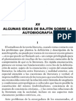 DOMINGUEZ CAPARRÓS José - Algunas Ideas de Bajtín Sobre La Autobiografía