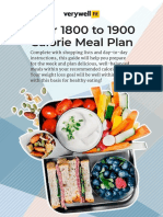 1800 Calorie Meal Plan