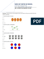 Grade 1 Math Quarter 1 Exam