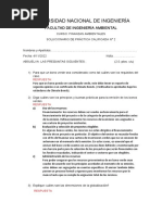 UNI-SOLUCIONARIO-Práctica Calificada #2-FINANZAS AMBIENTALES