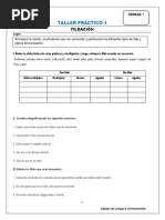 Taller N°1 - Atildamiento y Puntuación