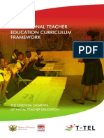 National Teacher Education Curriculum Framework 