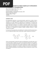 Estudio Experimental de La Síntesis Orgánica Por Reordenamiento de Benzopinacol A Benzopinacolona