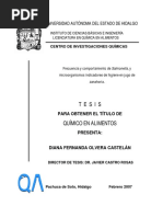 Frecuencia y Comportamiento de Salmonella, y Microorganismos Indicadores de Higiene en Jugo de Zanahoria