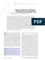 Mentalization-Based Treatment For Self-Harm in Adolescents - A Randomized Controlled Trial