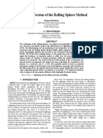 A Modified Version of The Rolling Sphere Method