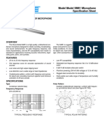 SM81 Microphone Specification Sheet