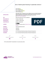 PAPER Development and Evaluation of Islamic Green Finance