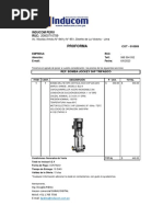 Cot. 10909 - Bomba Multietapa Vertical (Jockey) Trifasic