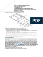 Badminton Court Dimensions