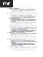 Envelhecimento Ativo Promoção Da Qualidade de Vida Na Terceira Idade