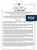 Resolución 136 Del 29 de Mayo de 2023